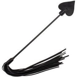 Bondara Ace of Spades Double Ended Flogger And Crop - 24 Inch