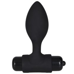 Bondara Black 10 Function Vibrating Bullet Butt Plug - 3.5 Inch