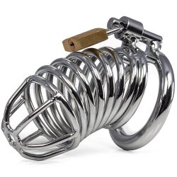 Bondara Cockscrew Stainless Steel Adjustable Chastity Cage