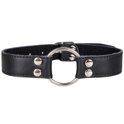 Bondara Faux Leather O-Ring Collar
