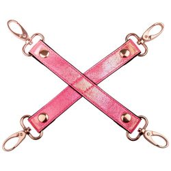 Bondara Pink Kink Faux Leather Rose Gold Hogtie Connector