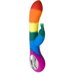 Bondara Pride Rainbow Silicone 10 Function Luxury Rabbit Vibrator