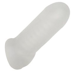 Bondara Ribbed Subtle Cock Extension Sleeve with Ball Strap