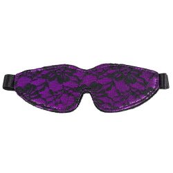Bondara Soft Purple Floral Lace Blindfold