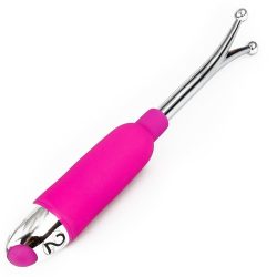 Deluxe Metal 7 Function Dual Nipple and Clitoral Vibrator