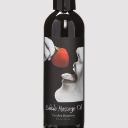 Earthly Body Strawberry Edible Massage Oil 236ml