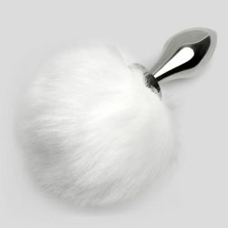 EasyToys Small Aluminium Faux Fur Bunny Tail Butt Plug