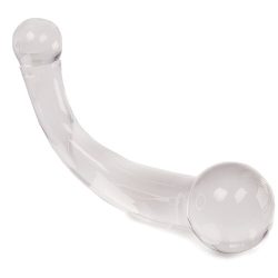 Glacier Glass Curved Double Ended Dildo