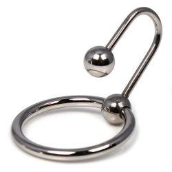 Hot Hardware Cum-Stop Stainless Steel Urethral Plug & Glans Ring