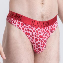 LHM Leopard Hearts Pink Modal Boxer Thong