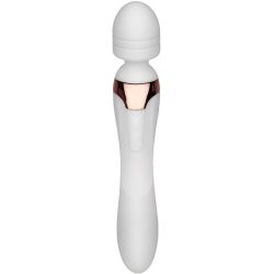 Mon Amour White Rose Gold 14 Function 2-in-1 Wand & G-Spot Vibe