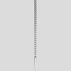 Penis Plug Double Ended Stainless Steel Ribbed Urethral Dilator 6mm