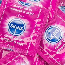 Skins Dotted and Ribbed Latex Condoms (100 Pack)