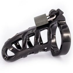 Torment Stainless Steel Black Chrome Plated Cock Cage
